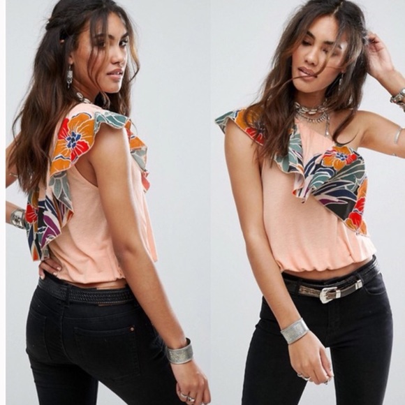Free People Tops - Free People Annka Bubble One-Shoulder Top Ruffle